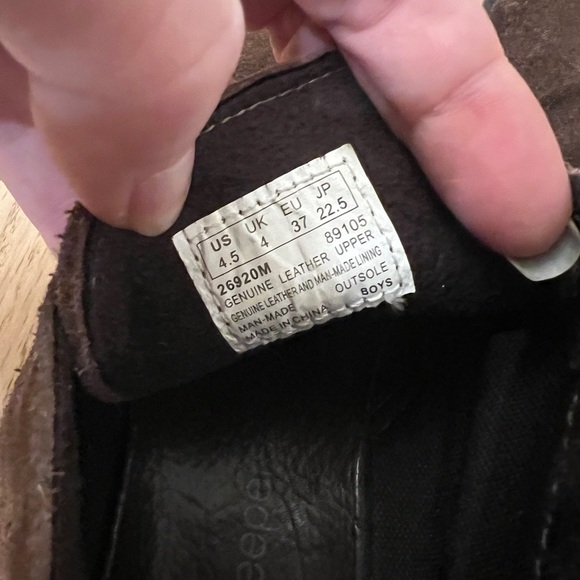 Timberland Boys Brown Leather Lace Up Desert Chukka Boots 4.5 - Picture 9 of 11